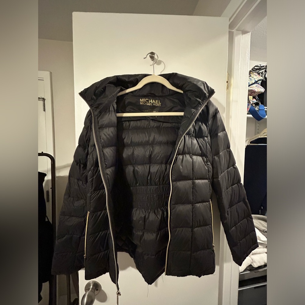 Black rain coat